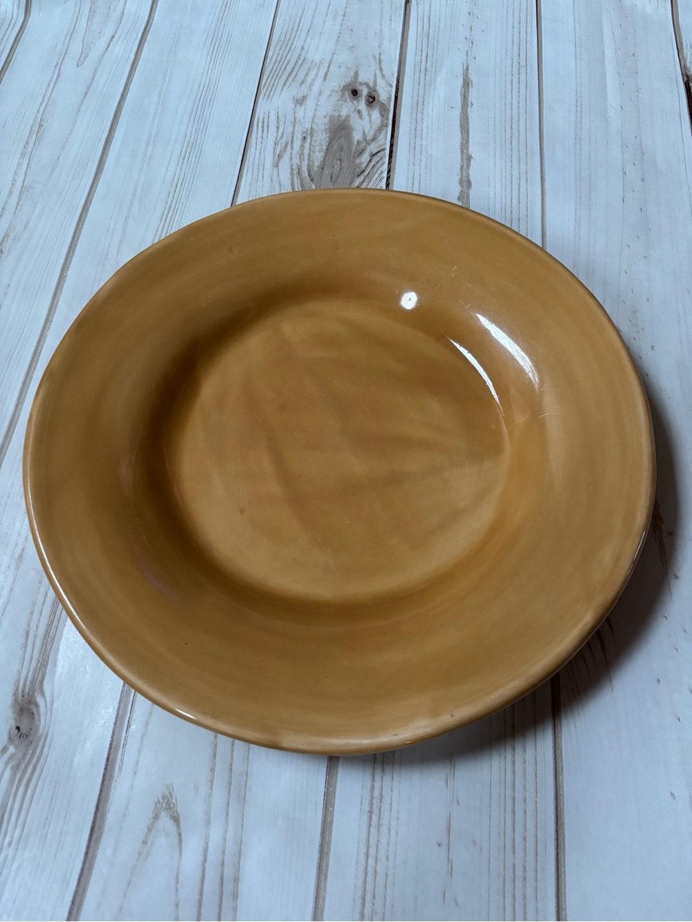 Pottery Barn Sausalito Amber dinner plate